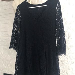 Navy blue lace dress